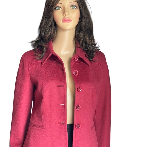 Giorgio Armani Jackets & Coats red blazer wool/ cashmere size EUR 38 (2) USA - Picture 2 of 16
